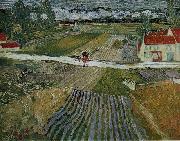 Vincent Van Gogh Landscape with a Carriage and a Train oil painting picture wholesale